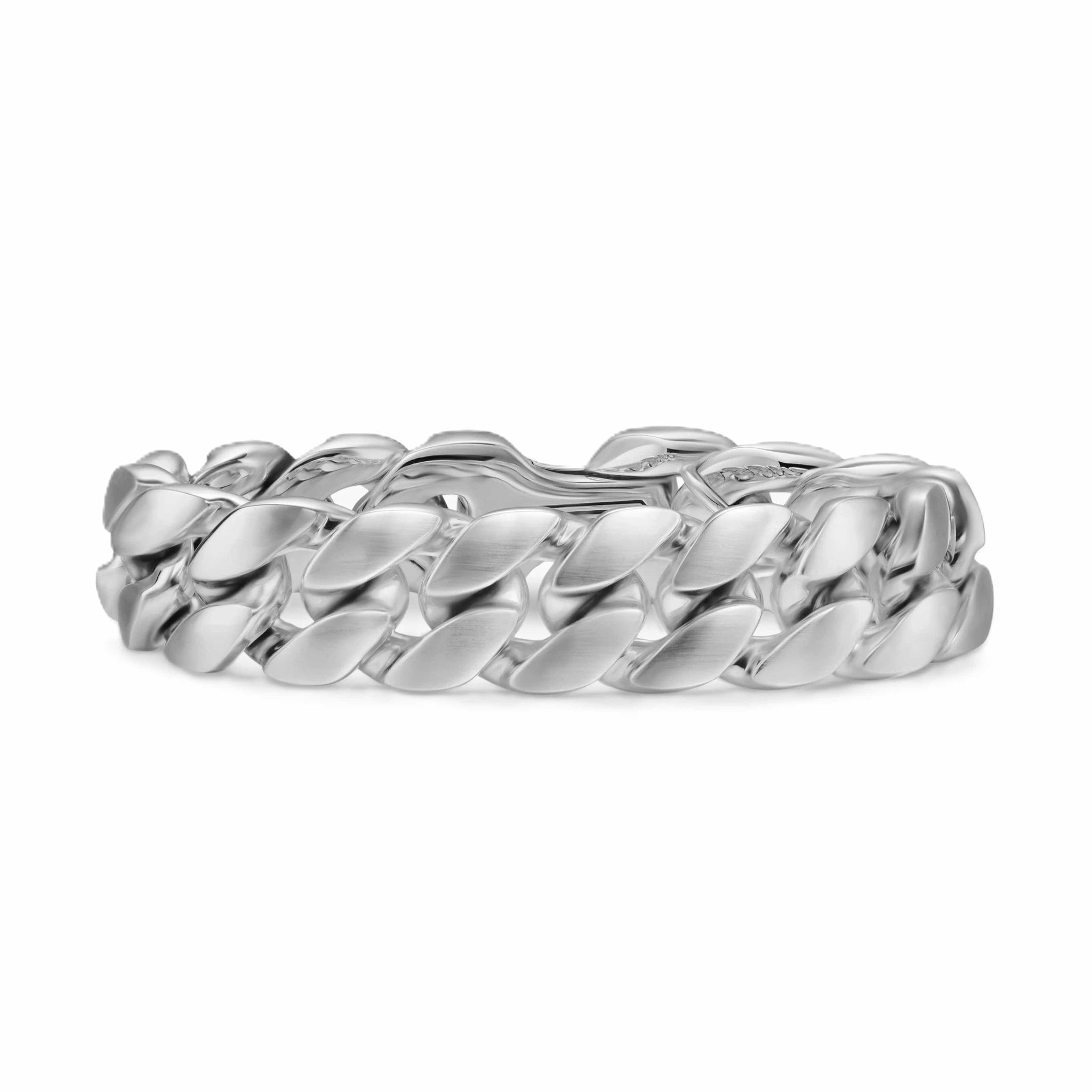 Curb Chain Bracelet Sterling Silver, 18mm
