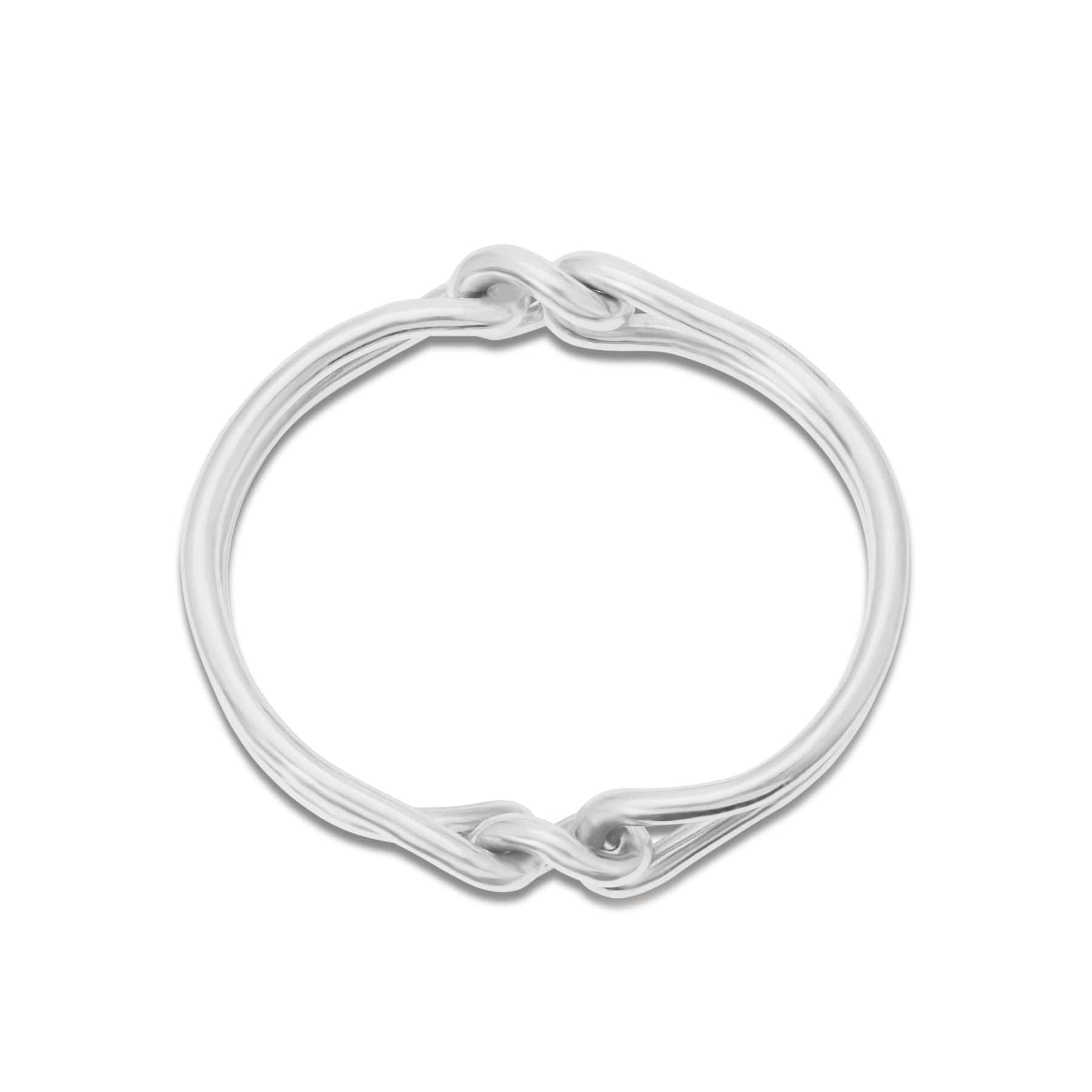Maor Sterling Silver Unity Curb Bangle
