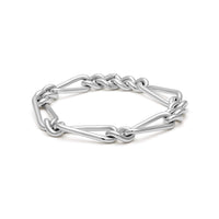 Maor Sterling Silver Unity Curb Link Bracelet