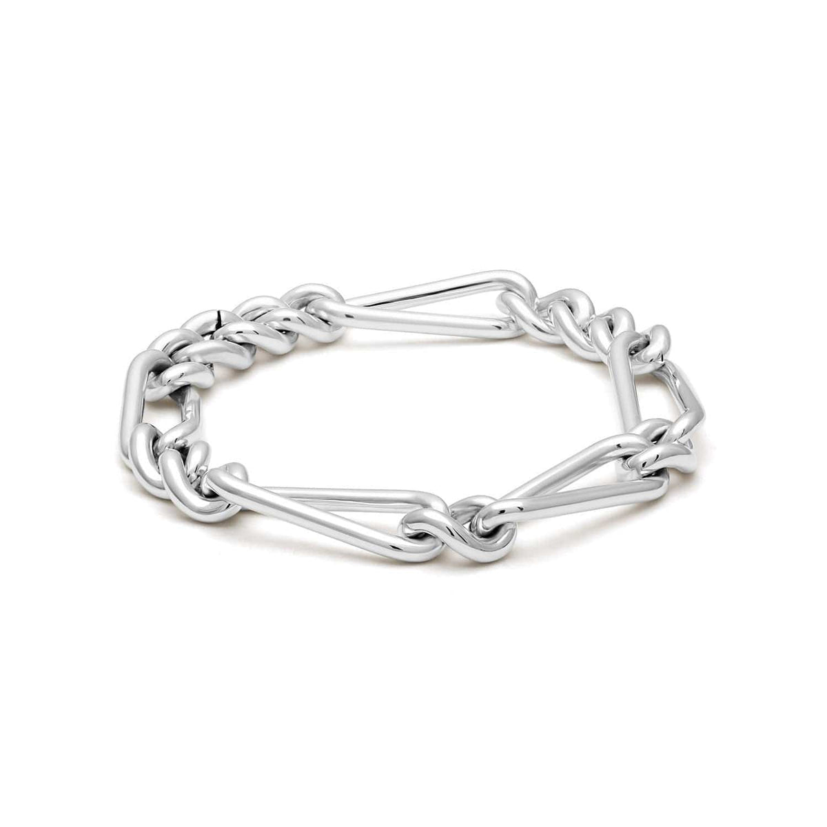 Maor Sterling Silver Unity Curb Link Bracelet