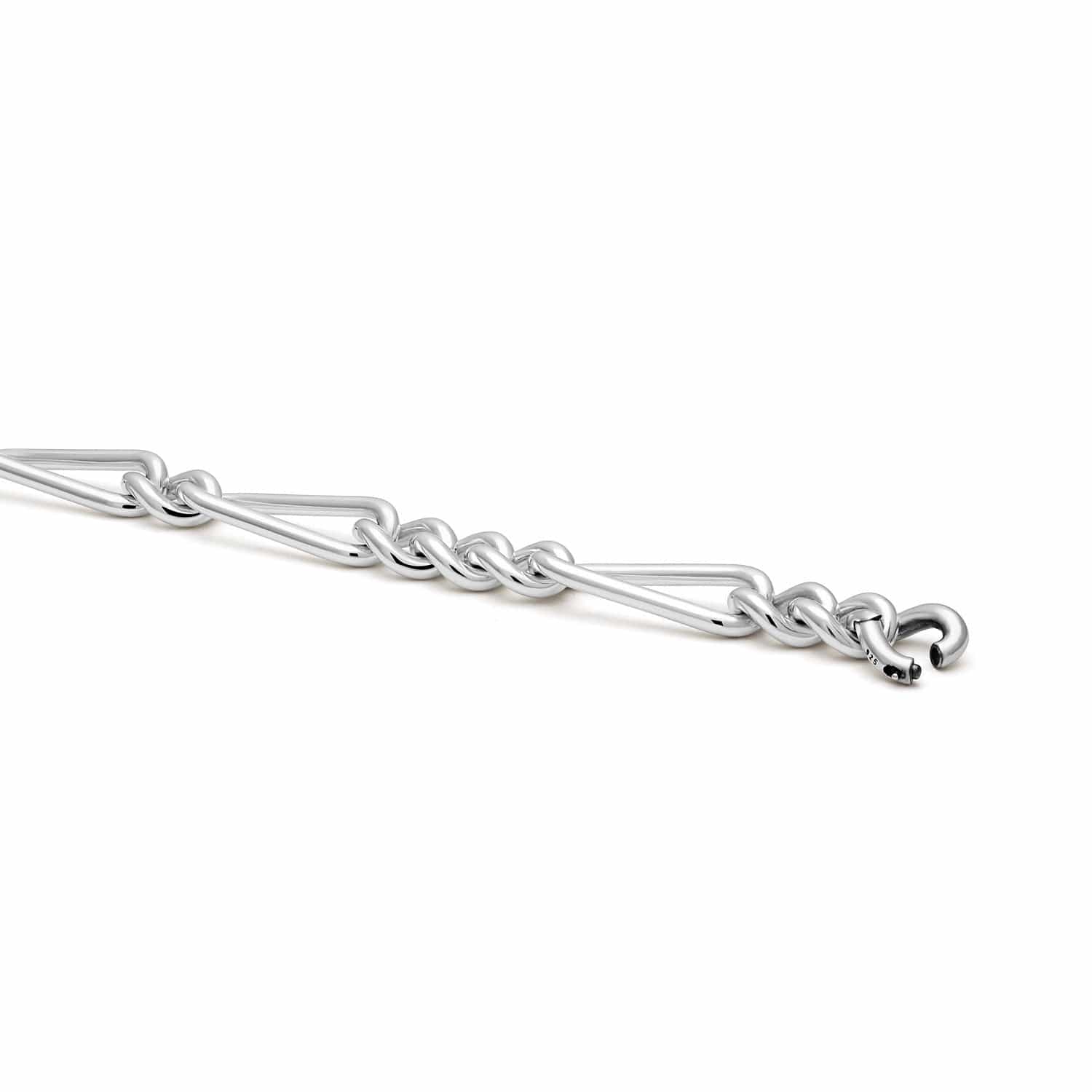 Maor Sterling Silver Unity Curb Link Bracelet