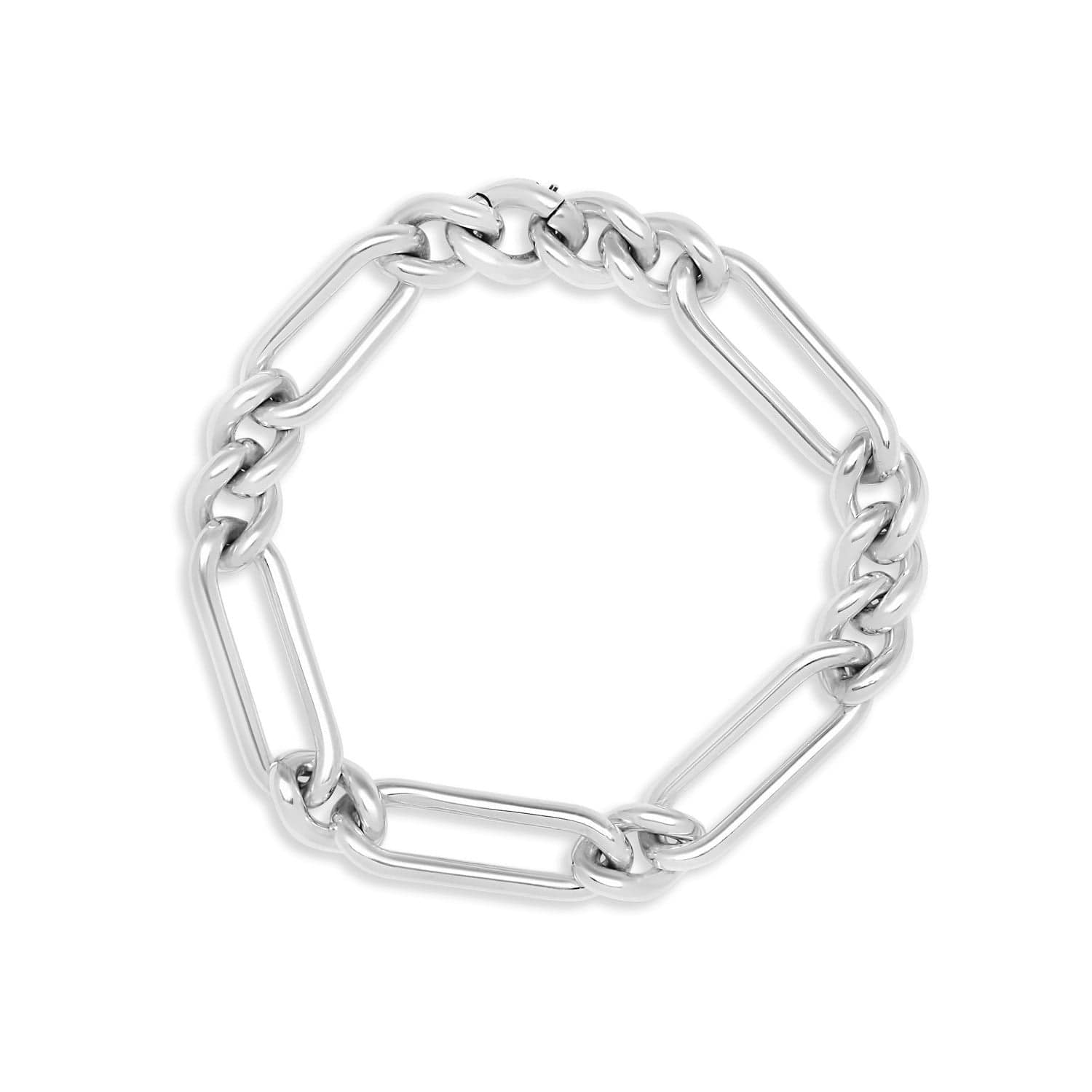 Maor Sterling Silver Unity Curb Link Bracelet