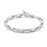 Maor Sterling Silver Bradoon Mixed Large Link Bracelet