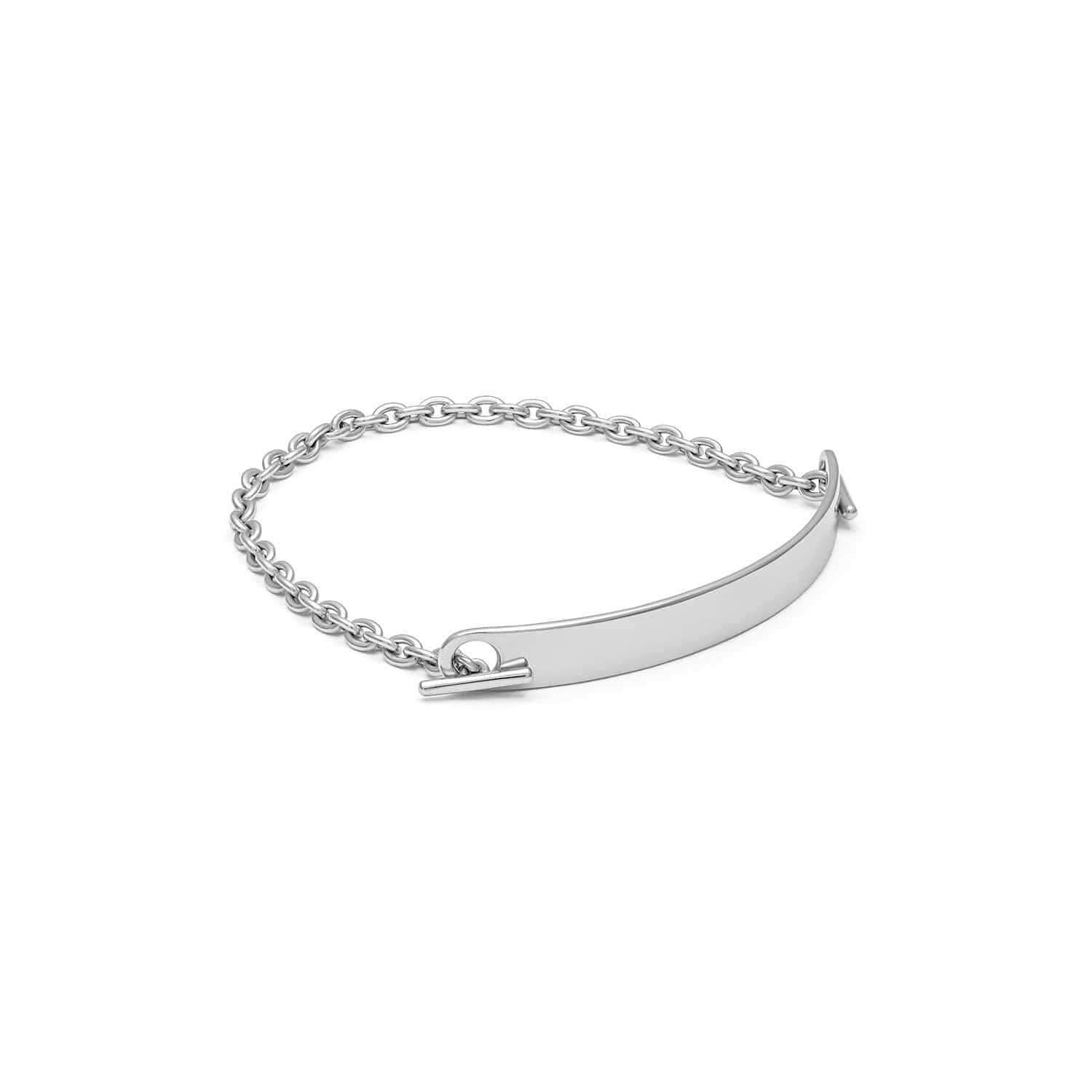 Maor Sterling Silver ID Bar Bracelet