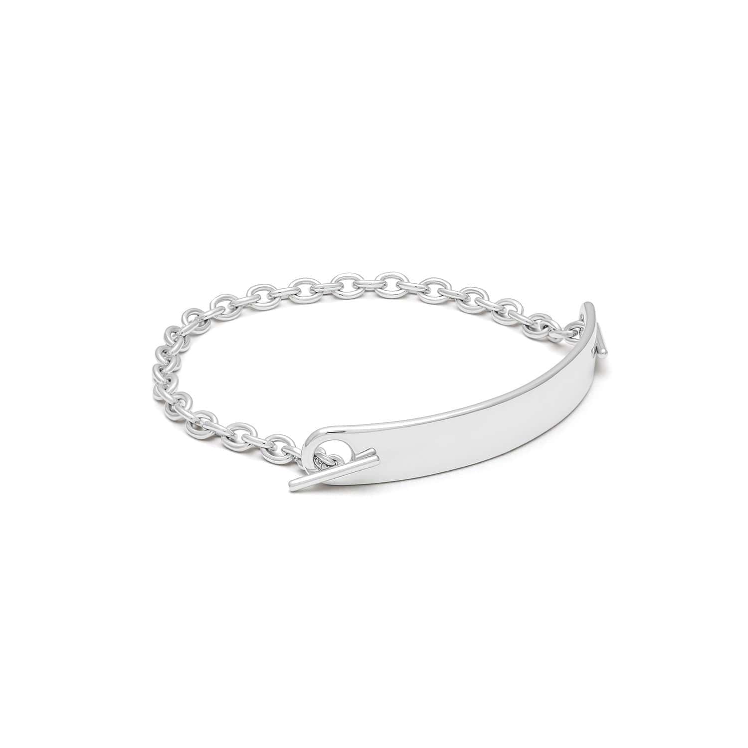 Maor Sterling Silver ID Bar Bracelet