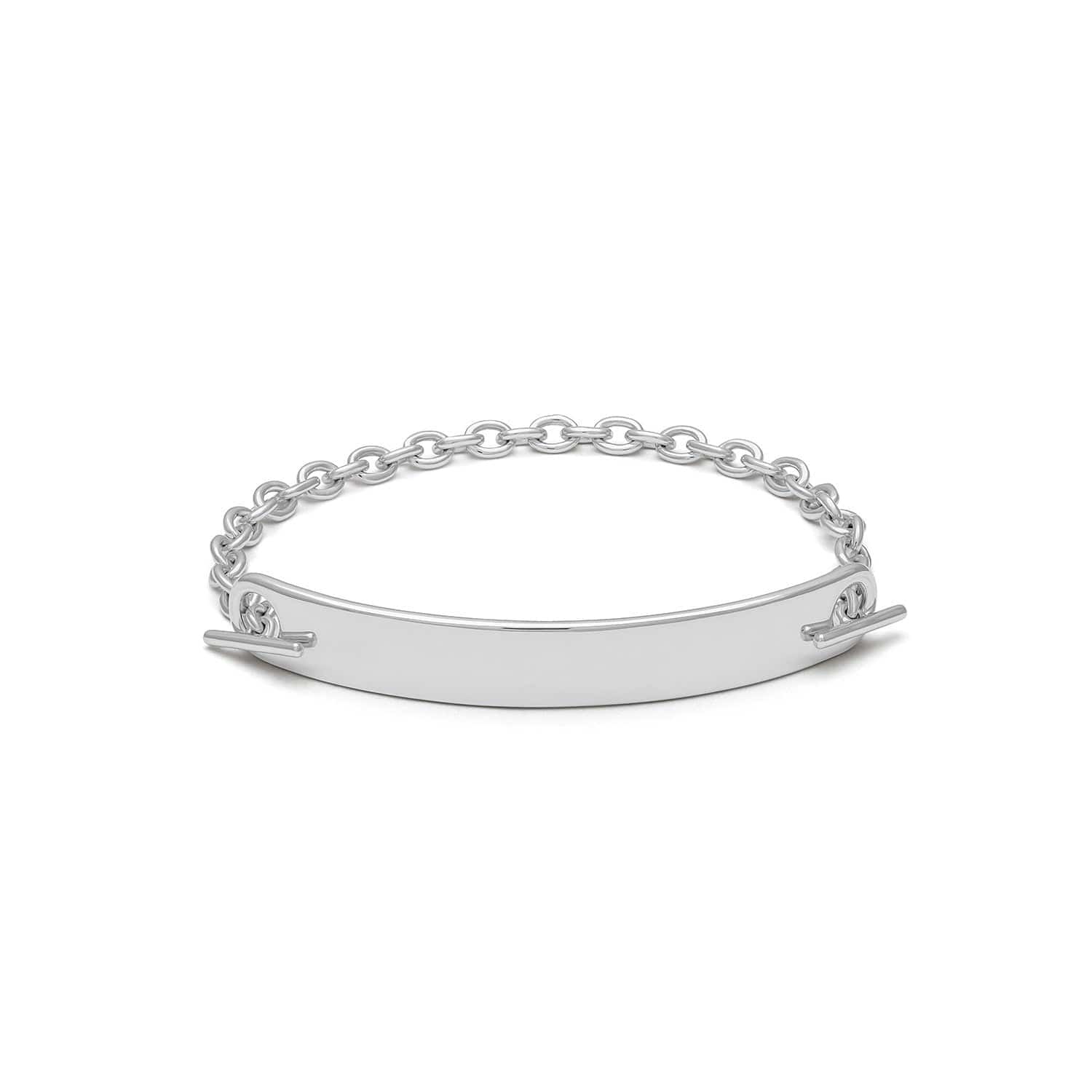 Maor Sterling Silver ID Bar Bracelet