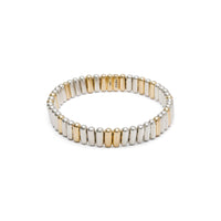 Maor 18K Yellow Gold and Sterling Silver Large Capsule Bracelet