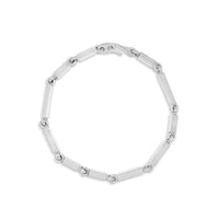 Maor Sterling Silver Cuadrangular Link Bracelet