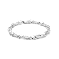 Maor Sterling Silver Neo Oval Link Bracelet