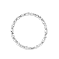 Maor Sterling Silver Neo Oval Link Bracelet