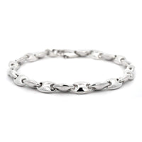 Maor Sterling Silver Neo Oval Link Bracelet
