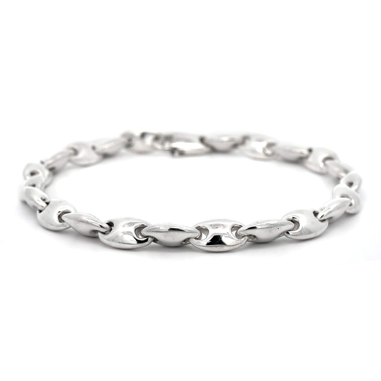 Maor Sterling Silver Neo Oval Link Bracelet