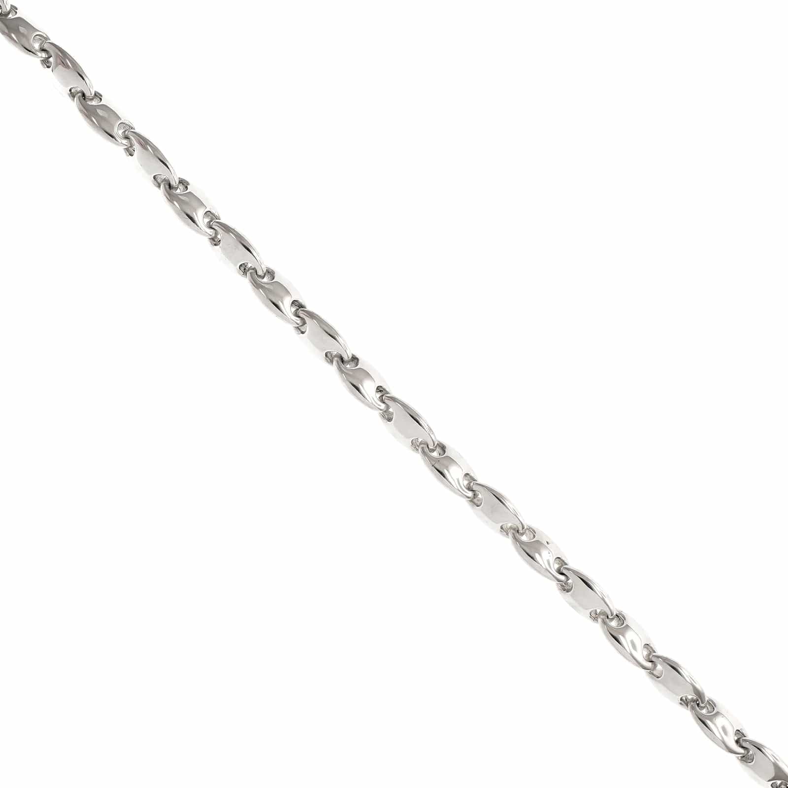 Maor Sterling Silver Neo Oval Link Bracelet