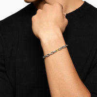 DY Madison® Chain Bracelet Sterling Silver with 18K Yellow Gold, 6mm