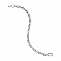 DY Madison® Chain Bracelet Sterling Silver with 18K Yellow Gold, 6mm