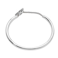 Maor Sterling Silver Pink African Tunal Round Cuff Bracelet