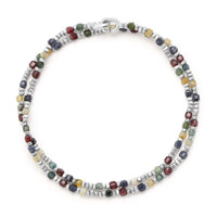 Maor Sterling Silver Multi Gemstone Percep Wrap Bracelet or Necklace