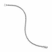 Spiritual Beads Metal Bead Bracelet Sterling Silver, 4mm