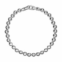Spiritual Beads Metal Bead Bracelet Sterling Silver, 6mm