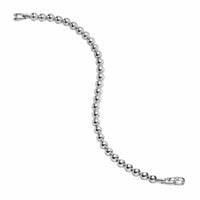Spiritual Beads Metal Bead Bracelet Sterling Silver, 6mm