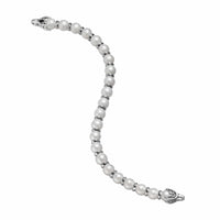 Spiritual Beads Bracelet Sterling Silver with Pearls, 8mm