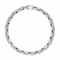 Streamline® Link Bracelet Sterling Silver with Diamonds, 5.5mm
