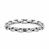 Streamline® Heirloom Chain Link Bracelet Sterling Silver with Diamonds, 7.5mm