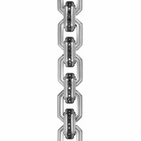 Faceted Flat Link Bracelet Sterling Silver with Black Diamonds, 11mm