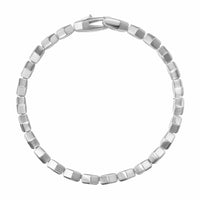 Hex Pavé Tennis Bracelet Sterling Silver with Diamonds, 8mm