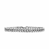 Curb Chain Bracelet Sterling Silver, 6mm