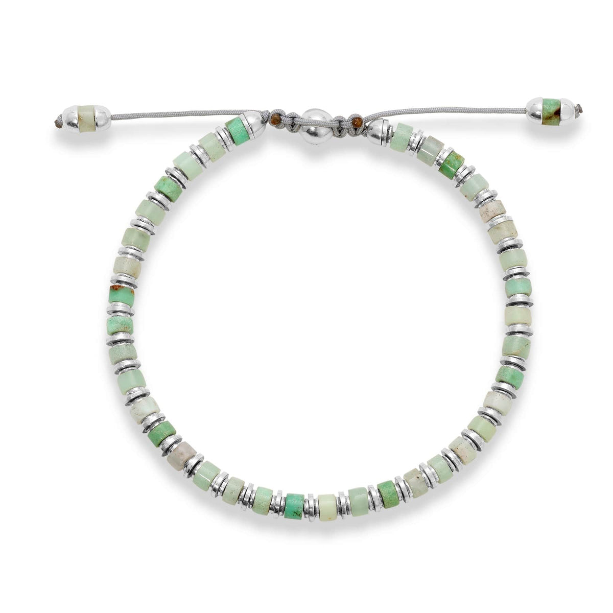 Maor Sterling Silver Chrysoprase Sapet Bracelet