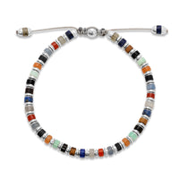 Maor Sterling Silver Mixed Gemstone Sapet Bracelet
