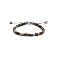 Maor Sterling Silver Tiger Eye Lazuli Bracelet