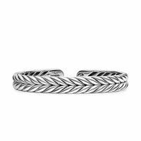 Chevron Flex Bracelet Sterling Silver, 10mm