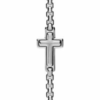 Cross Station Bracelet Sterling Silver, 3.6mm