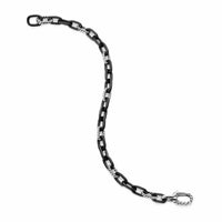 DY Madison® Chain Bracelet Black Titanium with Sterling Silver, 6mm