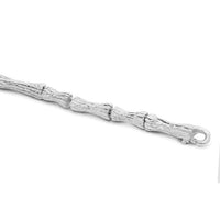 Maor Sterling Silver Small Timor Carved Wood Bracelet