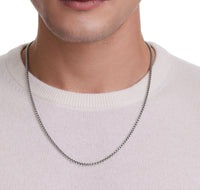 Box Chain Necklace in Sterling Silver, 2.7mm