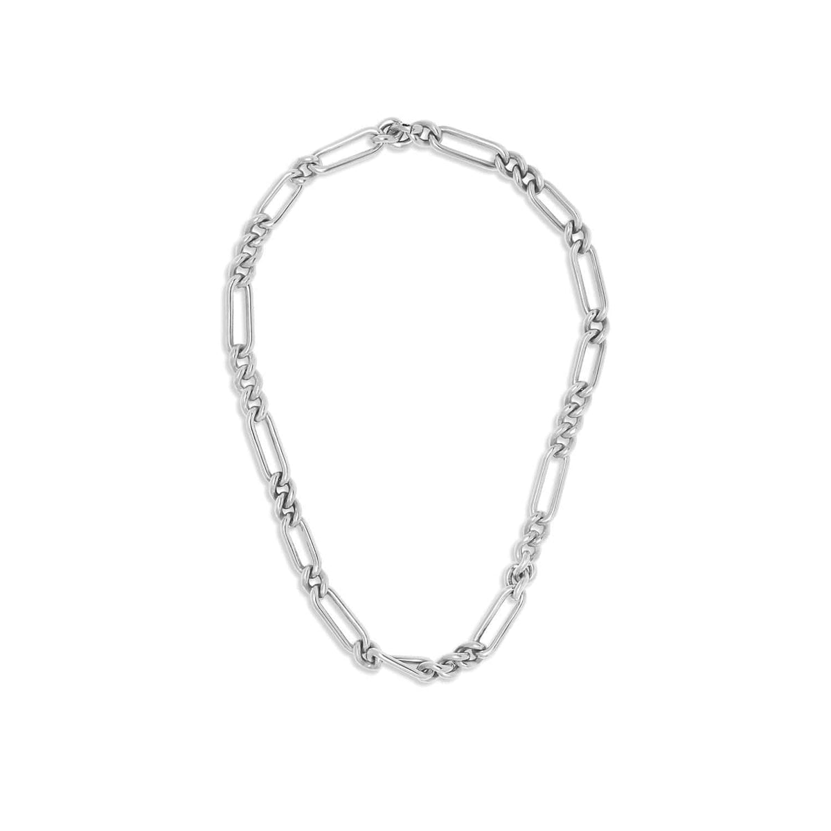 Maor Sterling Silver Unity Curb Link Necklace