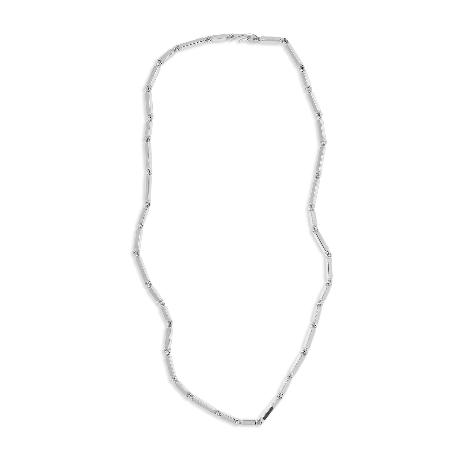 Maor Sterling Silver Cuadrangular Link Necklace