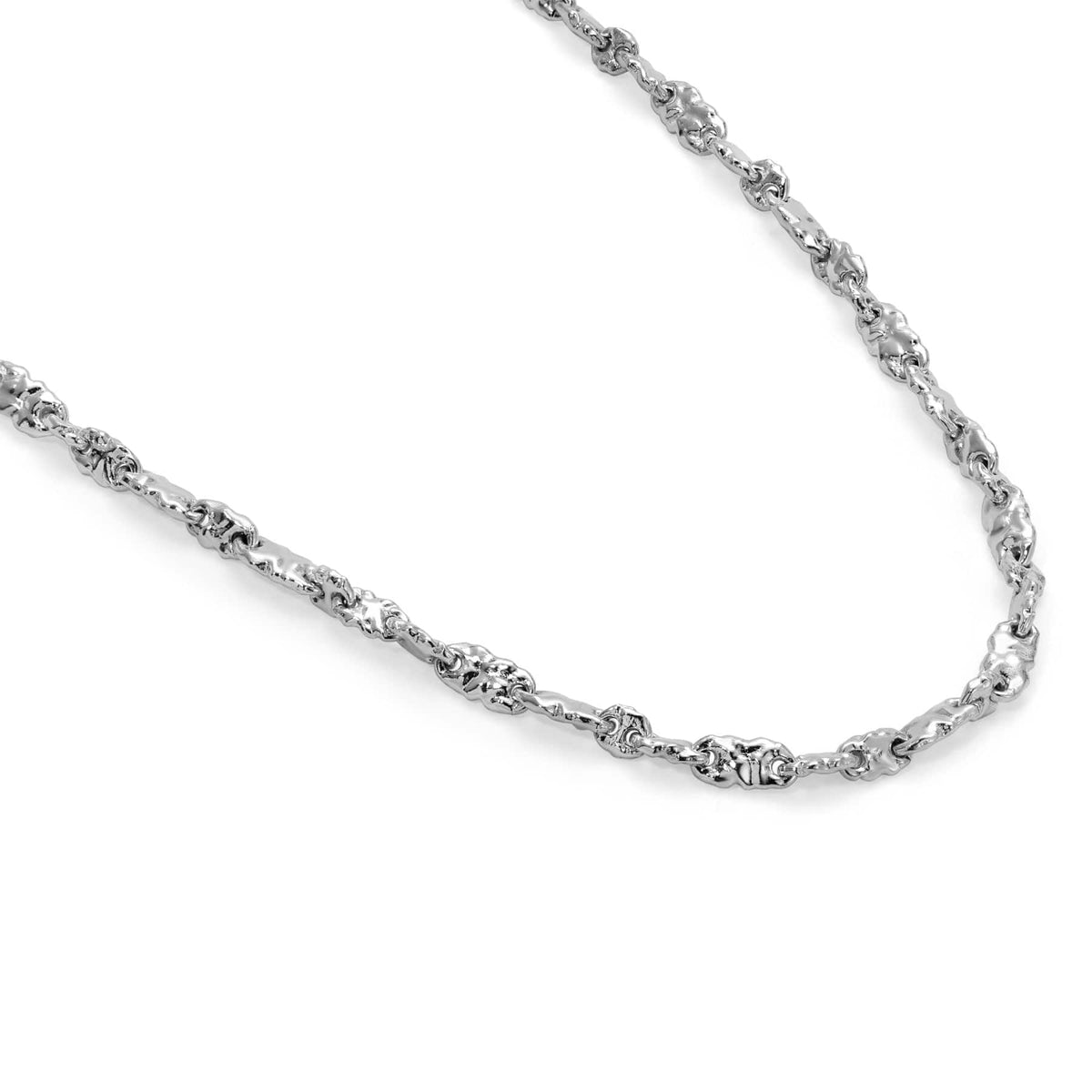 Maor Sterling Silver Dali Textured Link Necklace