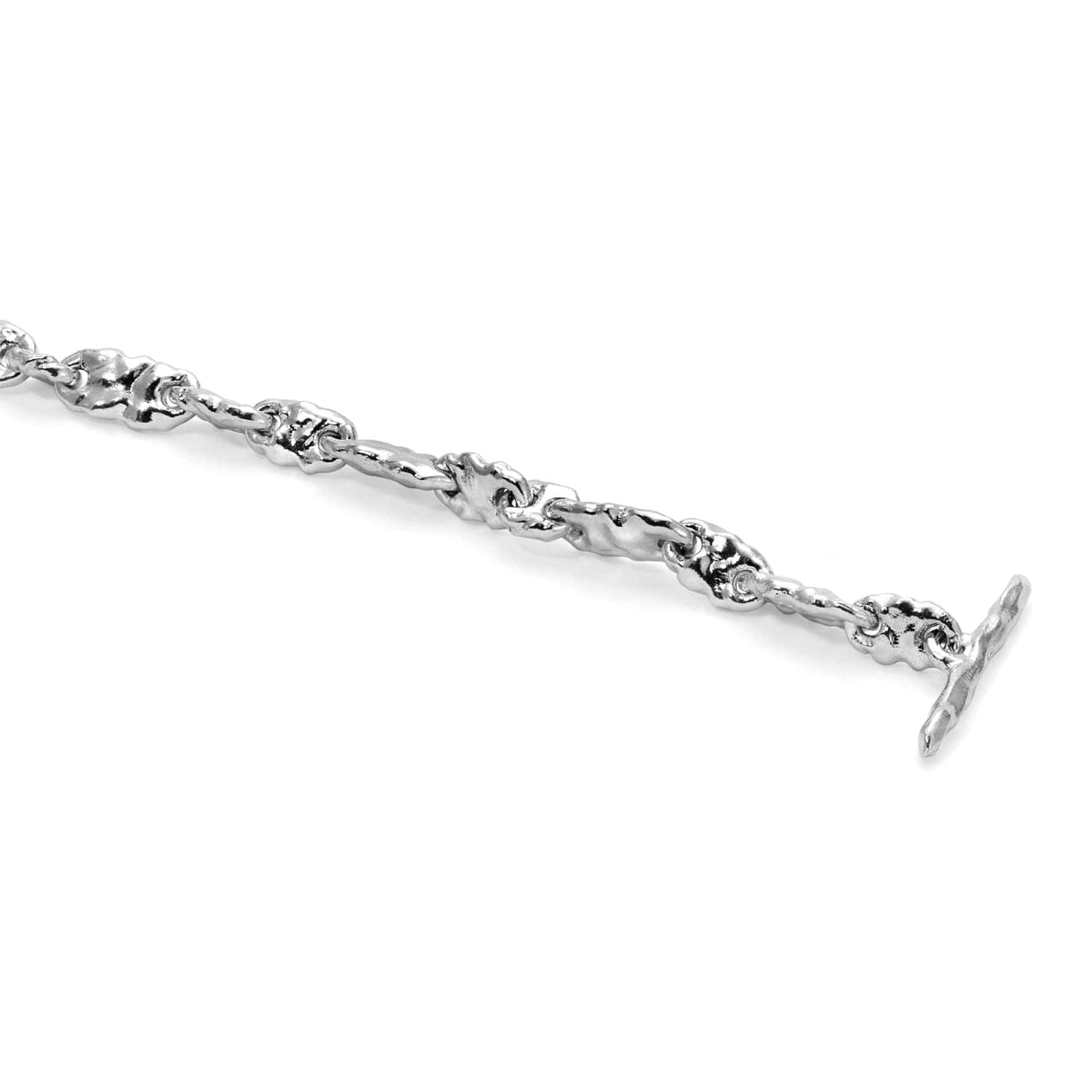 Maor Sterling Silver Dali Textured Link Necklace
