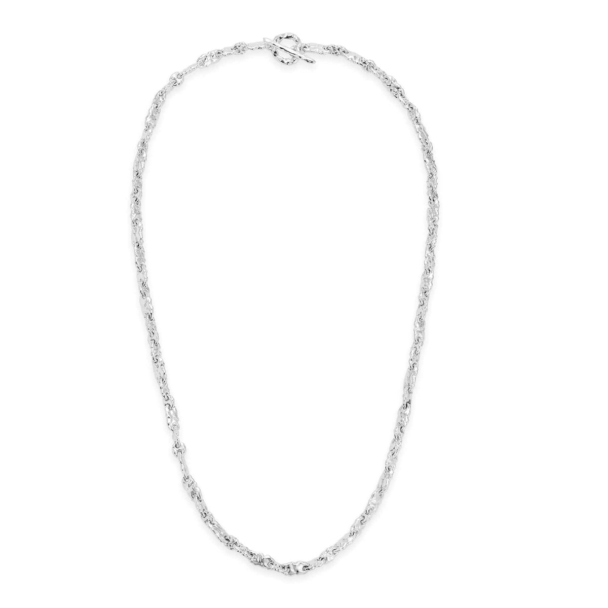 Maor Sterling Silver Dali Textured Link Necklace