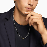 DY Madison® Chain Necklace Sterling Silver with 18K Yellow Gold, 6mm