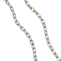 DY Madison® Chain Necklace Sterling Silver with 18K Yellow Gold, 6mm