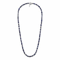 Maor Sterling Silver Lapis Pilla Necklace