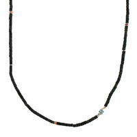 Maor Sterling Silver Black Afghan Jade Cherish Necklace
