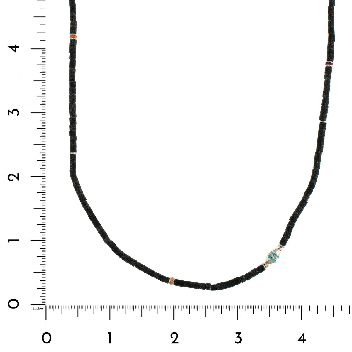 Maor Sterling Silver Black Afghan Jade Cherish Necklace