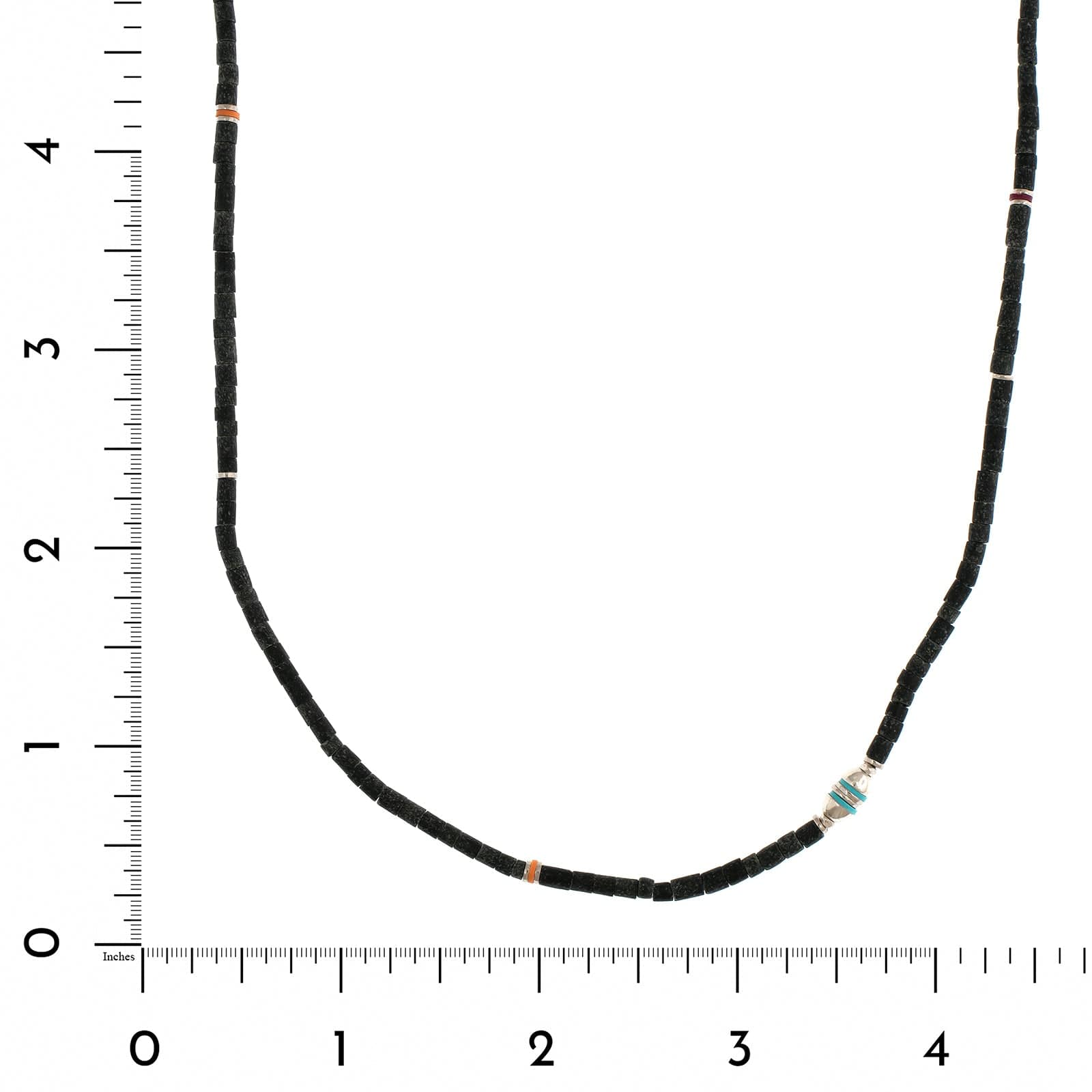Maor Sterling Silver Black Afghan Jade Cherish Necklace