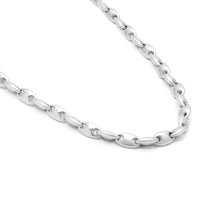 Maor Sterling Silver Neo Oval Link Necklace